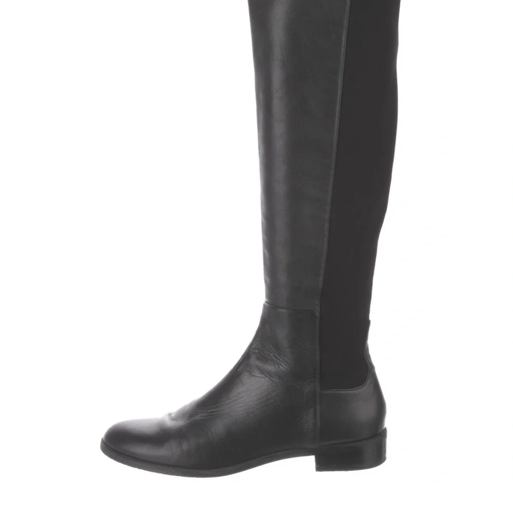 7.5 Stuart Weitzman Leather Knee-High Riding Boots - Picture 1 of 7